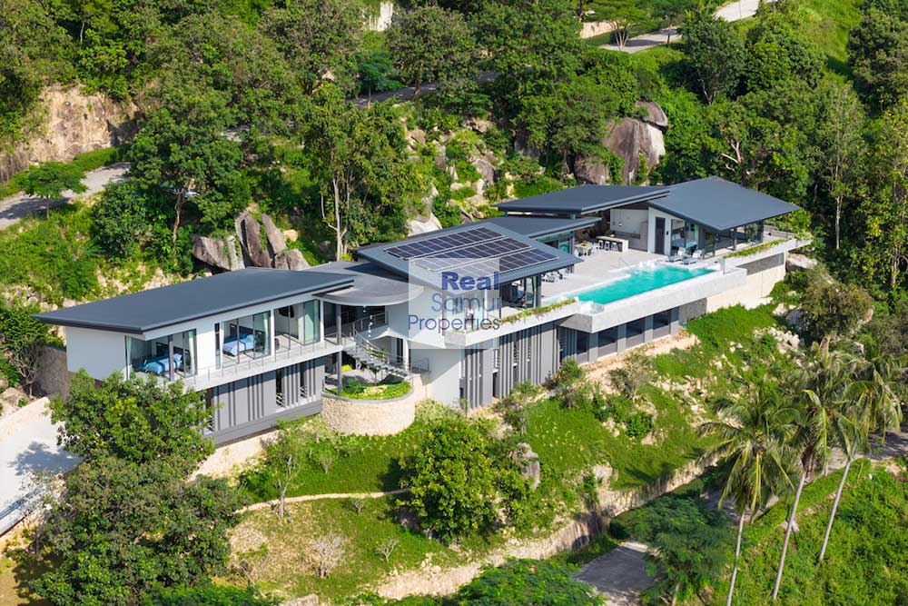 High-End Bespoke Contemporary 5-Bed Ocean View Estate Villa, Taling Ngam, South-West